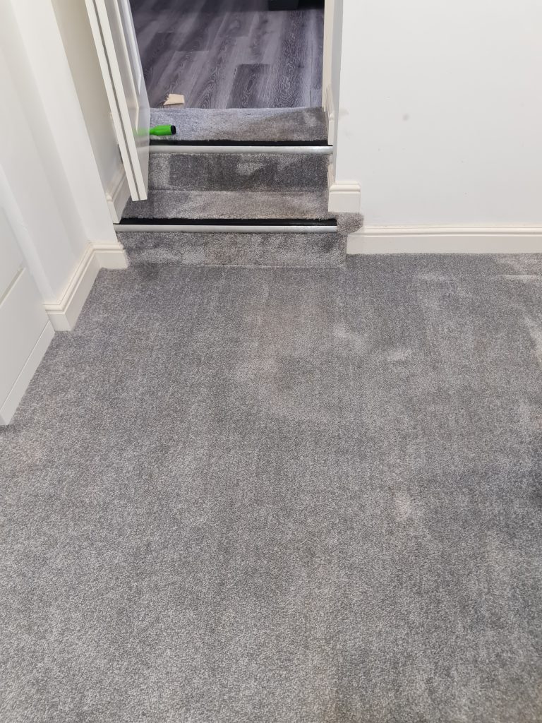 bedroom carpet after cleaning in Norwich house